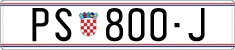 License plate of Croatia, Regular plates