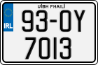 License plate of Ireland, Regular plates