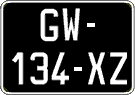 French license plate, SIV (oldtimers)