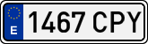 License plates of Spain, Ordinary (2000)