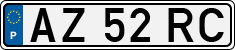 License plate of Portugal, Regular plates