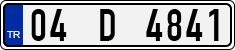 License plate of Turkey, Regular plates