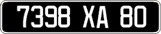 French license plate, FNI