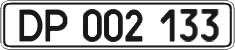 License plate Ukraine, Diplomatic