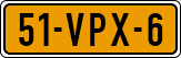 License plate of the Netherlands, Light Commercial Vehicles (1994 system)
