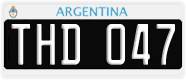 License plate of Argentina, Cars (1995, ABC 123)