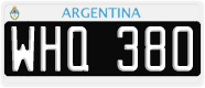 License plate of Argentina, Cars (1995, ABC 123)