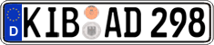 German license plate, Regular plates