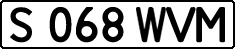 License plate Kazakhstan, Private owners (1993)