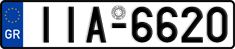 License plate of Greece, Cars