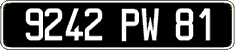 French license plate, FNI