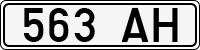 License plate of Estonia, Trailers