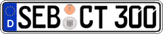 German license plate, Regular plates
