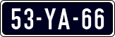 License plate of the Netherlands, Imported oldtimers (cars)