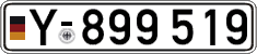 German license plate, Military