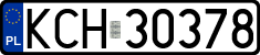 License plates of Poland, Regular car plates