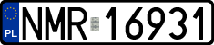 License plates of Poland, Regular car plates