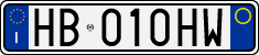 License plate of Italy, Cars (1994 year series)