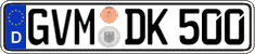German license plate, Regular plates
