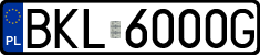 License plates of Poland, Regular car plates