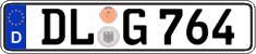 German license plate, Regular plates