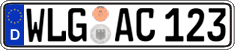 German license plate, Regular plates
