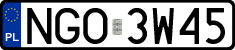 License plates of Poland, Regular car plates