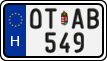 license plates of Hungary, Oldtimers (2022)