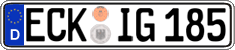 German license plate, Regular plates