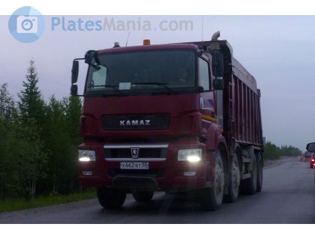 х662вт55, KamAZ 6580