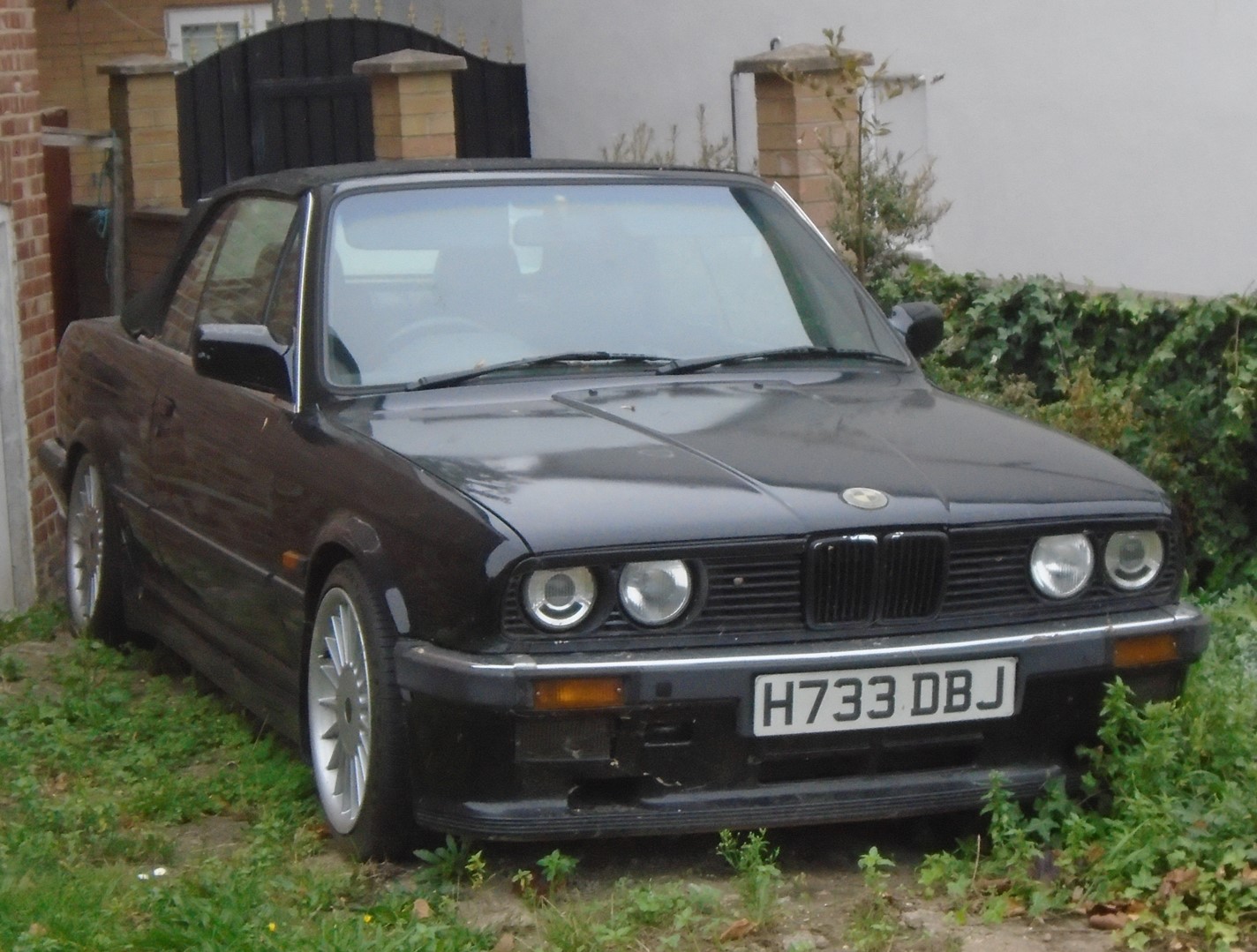 H733DBJ, BMW 3 Series 2nd gen Convertible (E30), 1985–1994