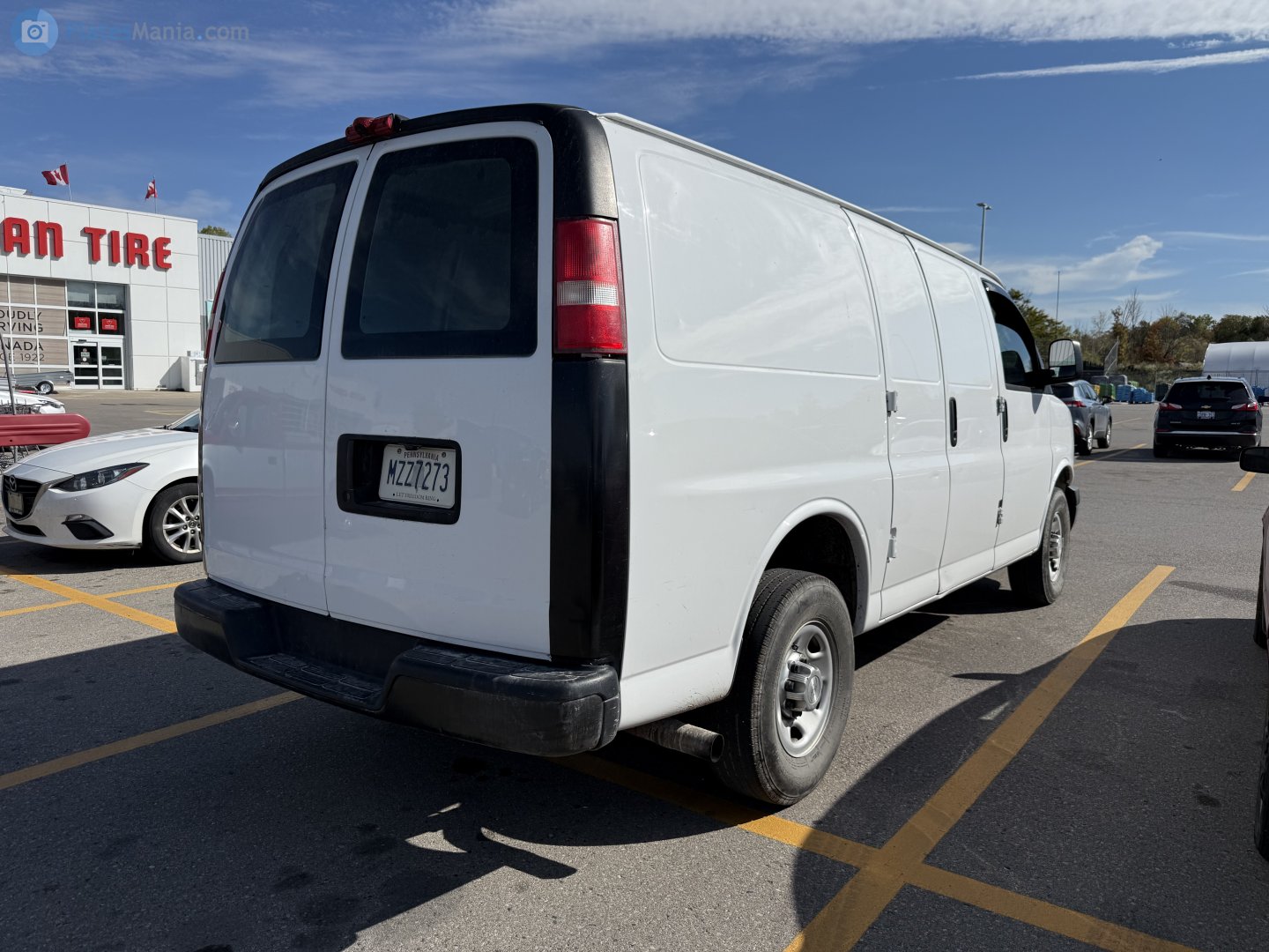 MZZ7273, Chevrolet Express 1st gen (GMT610), facelift, 2002–