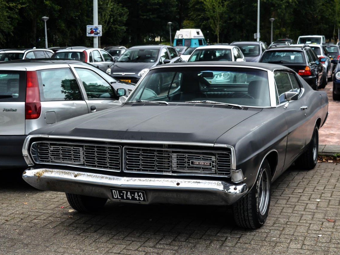 DL-74-43, Ford Galaxie 3rd gen 1968 2-door Fastback (63), 3rd facelift, 1967–1968