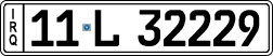 License plate of Iraq, 2022 year system