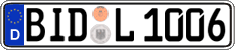 German license plate, Regular plates