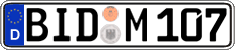 German license plate, Regular plates