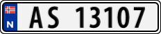 License plate of Norway, Cars
