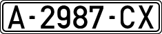 License plates of Spain, 1971 year series