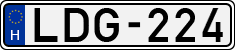 license plates of Hungary, Cars (1990)