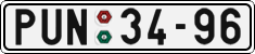 License plate of the Czech Republic, Cars (1960)
