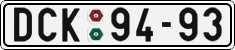 License plate of the Czech Republic, Cars (1960)