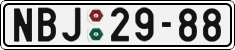 License plate of the Czech Republic, Cars (1960)