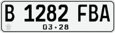 License plate of Indonesia, Regular plates
