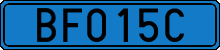 License plate of Sweden, Diplomatic