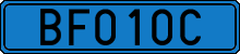 License plate of Sweden, Diplomatic