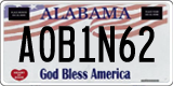 Alabama, Vanity Plates