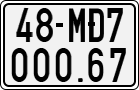 License plate of Vietnam, Specialty plates