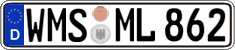 German license plate, Regular plates