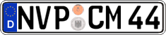 German license plate, Regular plates