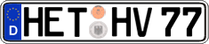 German license plate, Regular plates